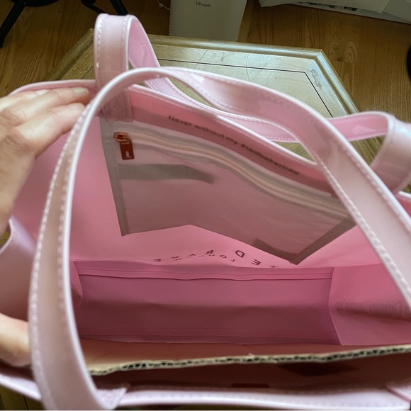 Ted Baker Light Pink Tote with Bow Accent - Picture 6 of 7